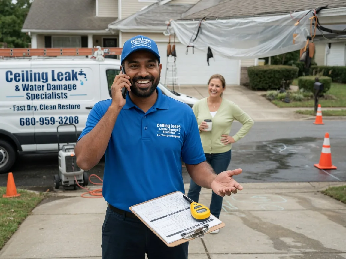 Ceiling Leak Cleanup Wynona, OK FAQs